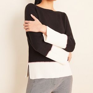 Ann Taylor ✨NWTs✨Colorblock Boatneck Sweater